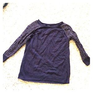 Purple studded sweater